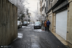 برف امروز تهران - 20 بهمن 1401