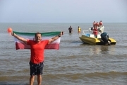 ورزشکار54ساله گیلانی قایق2 تنی را به ساحل کشاند