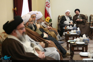 حاشیه تجدید میثاق هیأت رئیسه و اعضای مجلس خبرگان رهبری با آرمان های امام خمینی (س)