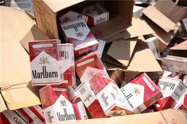 160 هزار نخ سیگار قاچاق در چرداول کشف شد