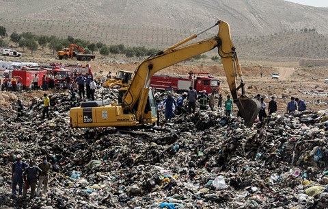 مختل شدن زندگی در کهریزک با بوی بد زباله آرادکوه