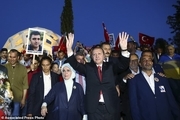 عکس/ اردوغان و همسرش در جشن سالگرد