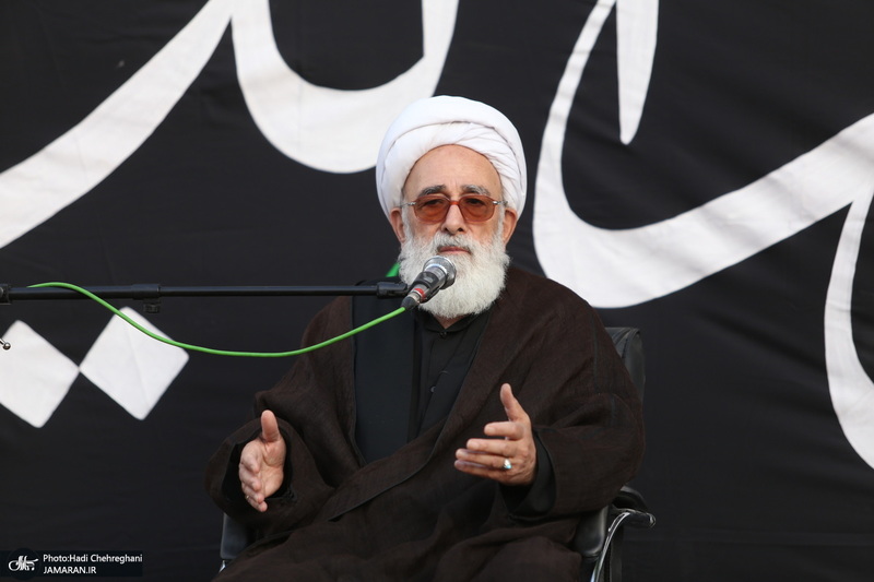 مراسم عزاداری شهادت حضرت امام علی(ع) با حضور آیت الله العظمی وحید خراسانی