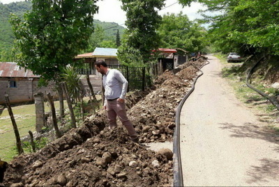 بازسازی شبکه‌های توزیع آب‌ روستای‌ ماسال