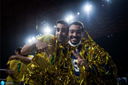 جشن قهرمانی برزیل در لیگ ملت های والیبال با یک اتفاق جالب +عکس