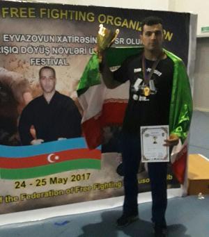 کسب مدال طلا توسط تای بوکس کار البرزی در مسابقات باکو