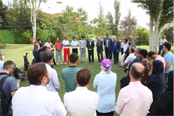 بازدید صالحی امیری از اردوی تیم ملی گلف
