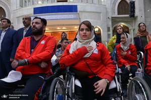 تجدید میثاق ورزشکاران جانباز و معلول استان تهران با آرمان های حضرت امام خمینی(س)