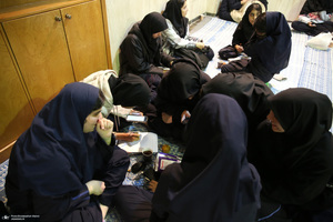 ورکشاپ هنر ی دانش آموزان هنرستان یادگار امام در حسینیه جماران