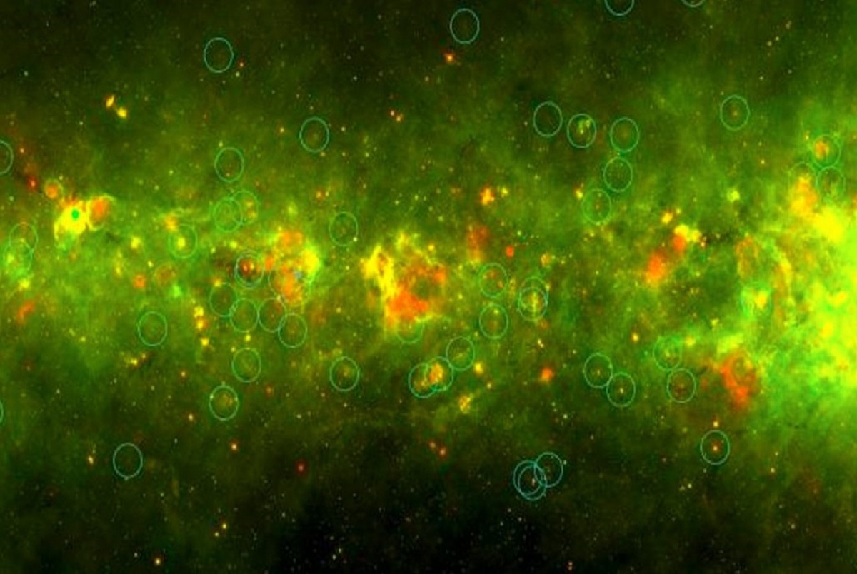 حضور حباب‌های زردرنگ مرموزی در کهکشان راه شیری
