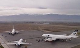 اولین هواپیمای مسافربری در فرودگاه پیام کرج به زمین نشست