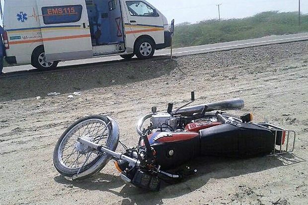 تصادف در جاده کهنوج جان راننده موتور سیکلت را گرفت