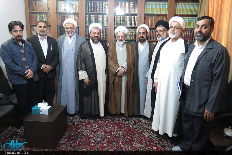 دیدار اعضای موسسه تنظیم و نشر آثار امام خمینی(س) نمایندگی قم با جمعی از مراجع و علما
