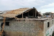 تندباد به ۲۷ خانه در روستاهای رامسر خسارت زد