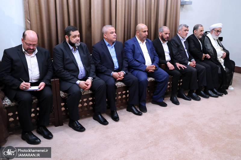 دیدار نایب رئیس دفتر سیاسی حماس با رهبر معظم انقلاب