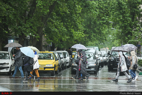 پیش بینی رگبار پراکنده باران در تهران