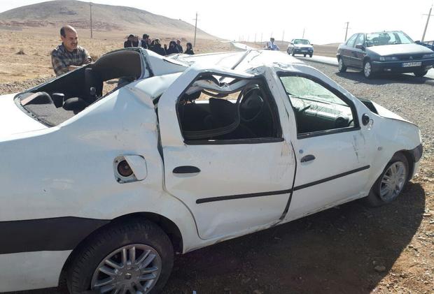 واژگونی خودرو در محور دامغان - سمنان یک کشته بر جا گذاشت