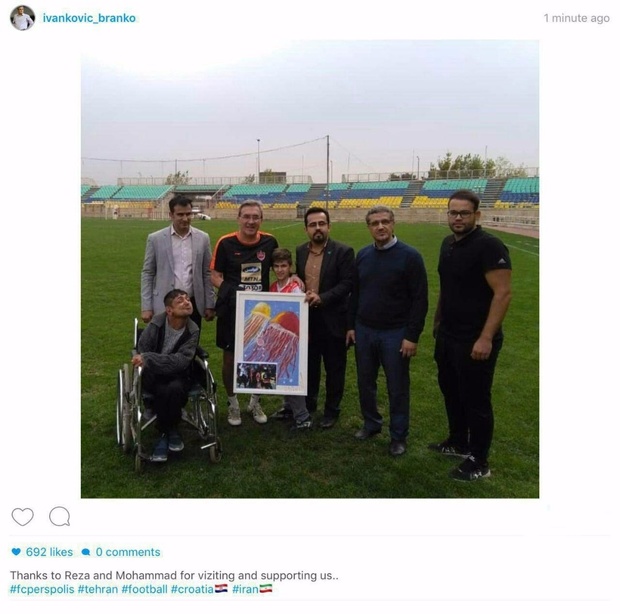 تقدیر برانکو از مهمانان ویژه پرسپولیس+عکس
