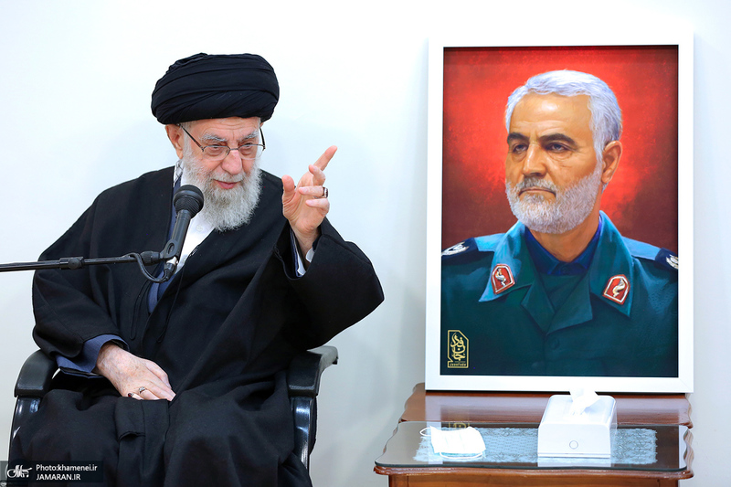 دیدار خانواده و اعضای ستاد بزرگداشت سردار سلیمانی با رهبر معظم انقلاب