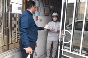 مواد ضدعفونی‌کننده و ماسک بین نانوایی‌های بوکان توزیع شد