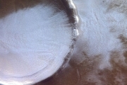 عکسی که نشان می دهد مریخ یخ زد!