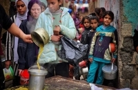 صف غذا در غزه در ماه رمضان (2)