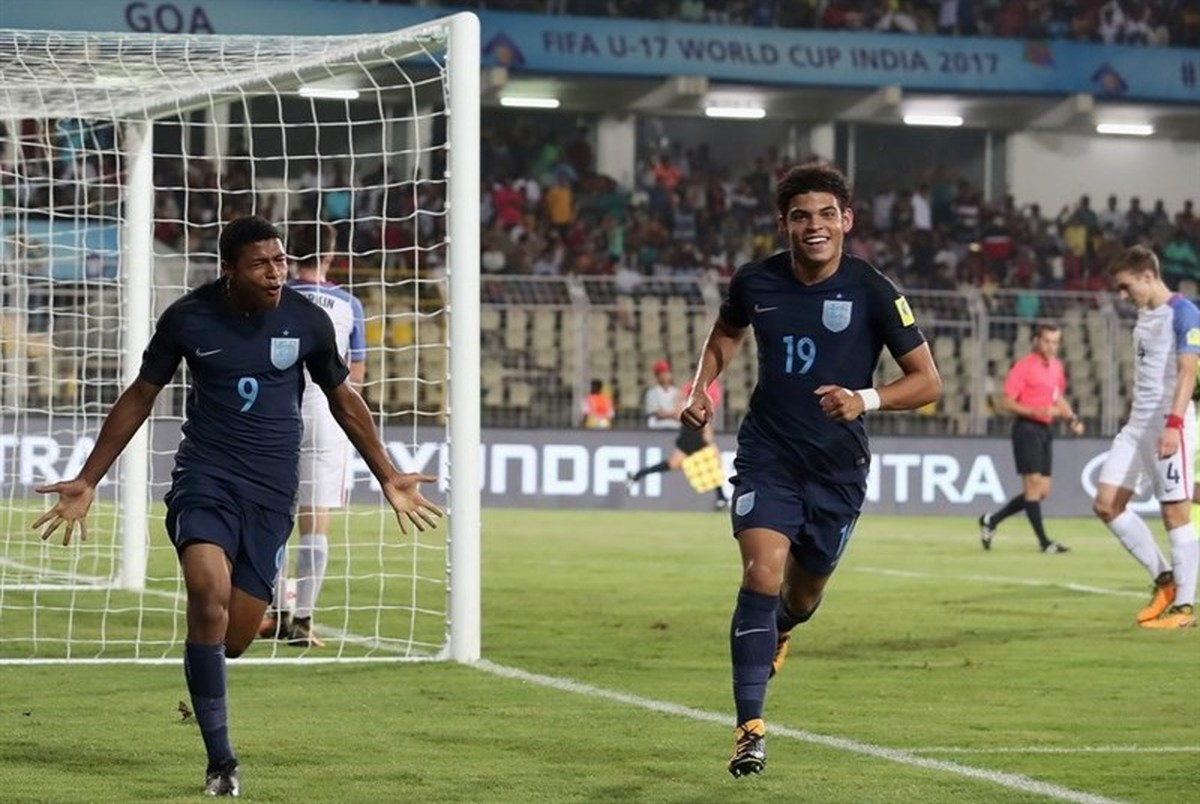 صعود تیم ملی فوتبال نوجوانان انگلیس به نیمه نهایی جام جهانی 