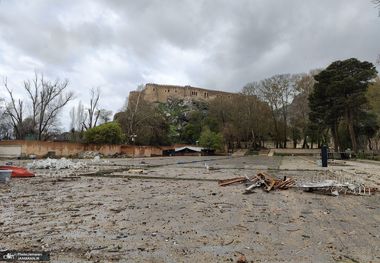 پس از حمله هوایی؛ شکاف‌های جدیدی در قلعه فلک‌الافلاک آشکار شده است