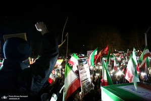 تجمع مردمی در میدان تجریش تهران