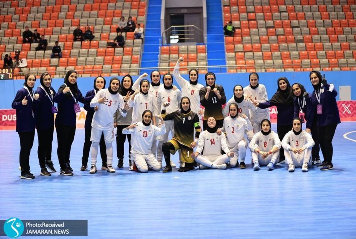 قهرمانی زنان فوتسال ایران در کافا