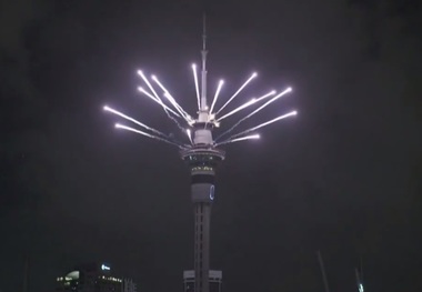 آغاز سال ۲۰۱۹ میلادی در«اوکلند» نیوزیلند