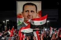 جشن و شادی پس از پیروزی بشار اسد