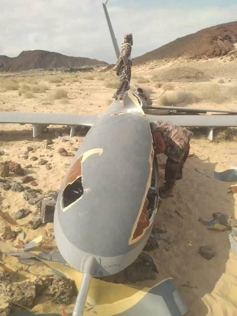 پهپاد MQ-9 ارتش آمریکا در یمن منهدم شد + عکس ها