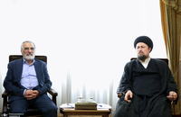 حضور سید حسن خمینی در دفتر سرپرست ریاست جمهوری