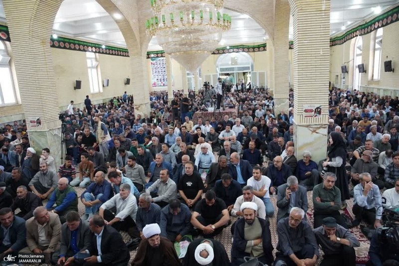 مراسم سی و هفتمین سالگرد بزرگداشت امام خمینی (س) در روستای خیارج استان قزوين