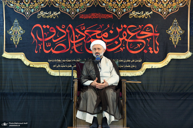 عزاداری شام غریبان شهادت حضرت امام جعفر صادق (ع) در دارالزهرا (س)