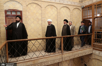 بازدید دکتر روحانی از بیت تاریخی امام خمینی(ره) در نجف اشرف