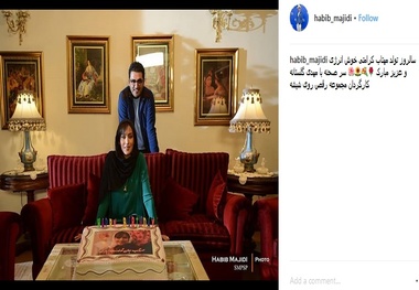 تولد مهتاب کرامتی در پشت صحنه «رقص روی شیشه» + عکس

