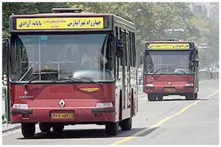 خدمات رسانی شرکت واحد اتوبوسرانی تهران برای تماشاگران بازی تیم های پرسپولیس و پدیده