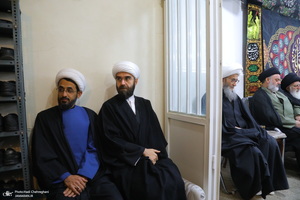 عزاداری شهادت حضرت فاطمه (س) در بیت آیت الله دوستی زنجانی‎