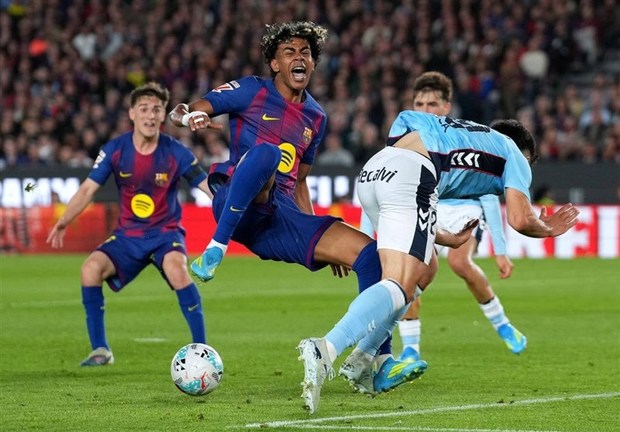 یامال گل زد؛ مصدوم شد؛ بارسلونا برد