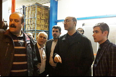 معاون اقتصادی استاندار از یک کشتارگاه مرغ در قزوین بازدید کرد