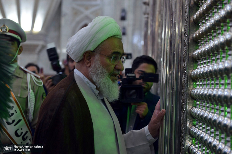 تجدید میثاق امام جمعه و استاندار قزوین با آرمان های حضرت امام(س)