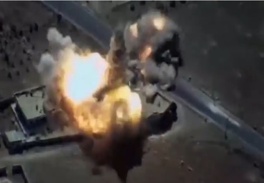 عکس/ لحظه  شلیک موشک به داعش

