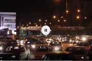 ویدیو  ترافیک ورودی پارک های تبریز در شب‌های گرم تابستان
