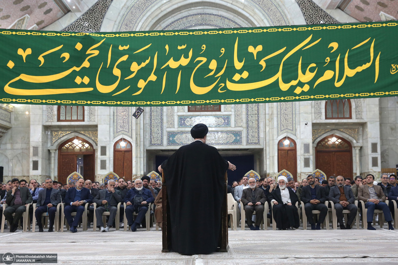 دیدار رئیس و اعضای کمیته امداد با سید حسن خمینی