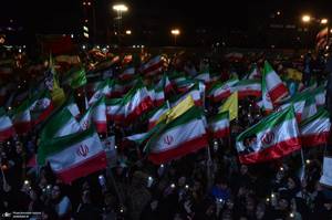 پنجاه و هشتمین اجتماع پر شور مردم در میدان انقلاب
