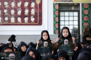 مراسم هفتمین روز شهادت سرلشگر پاسدار شهید مجید خادمی در روستای امیر حاجیلو - فسا