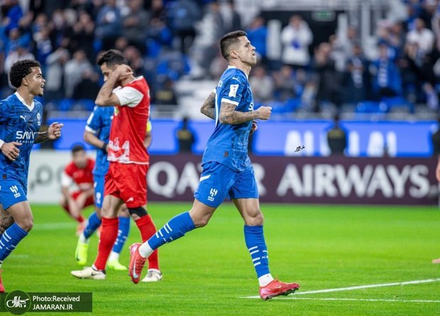 عکس و ویدیوی گل دوم الهلال عربستان به پرسپولیس در لیگ نخبگان توسط کانسلو
