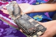 آتش گرفتن آیفون ۶ در دستان دختربچه 11 ساله/ عکس